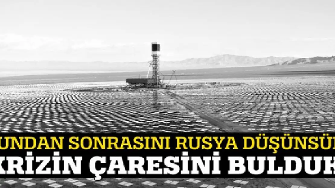 Krizin tek çaresi yenilenebilir enerji