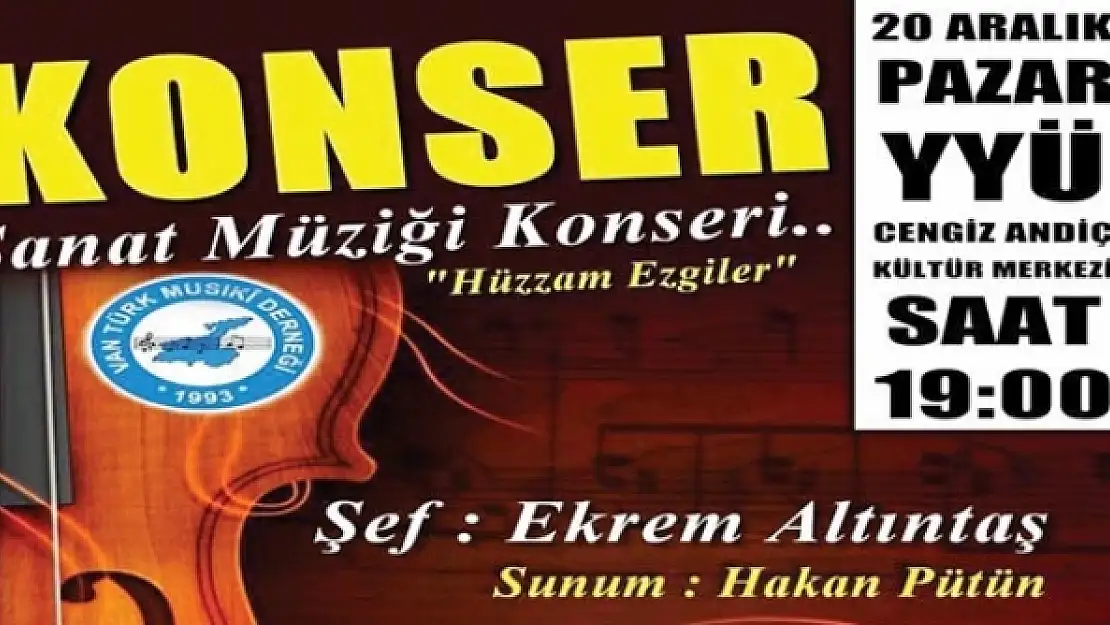 Van Türk Musıki Derneği'nden Konser