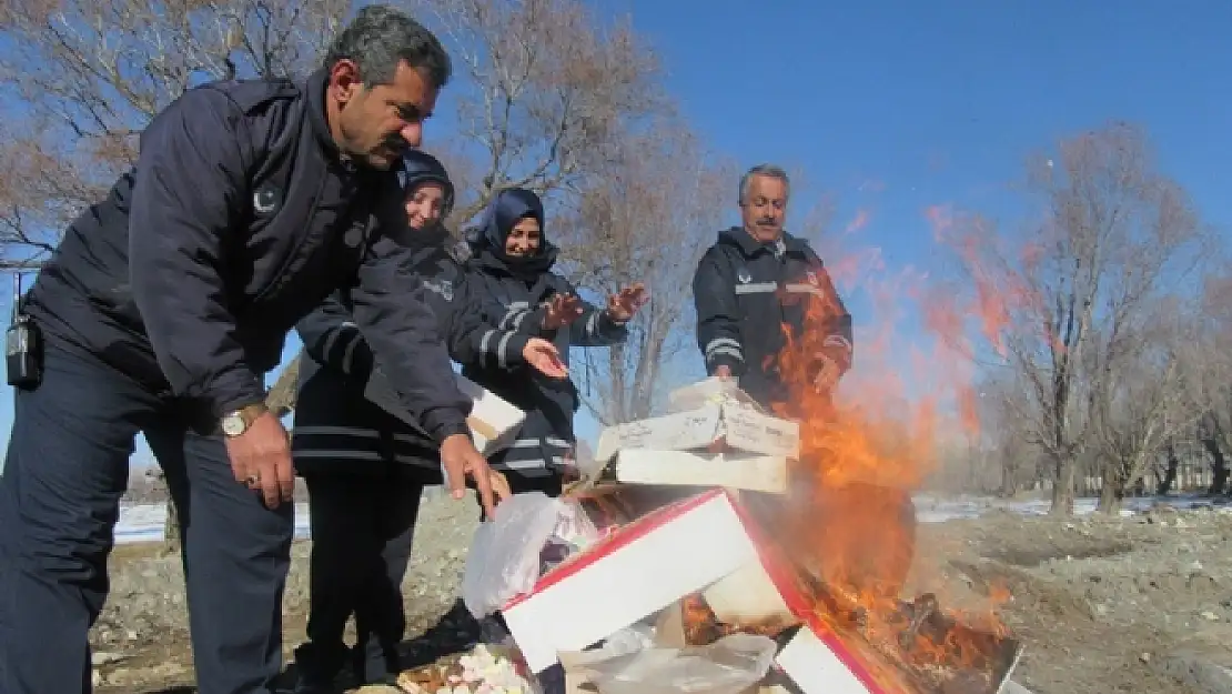 Erciş Belediyesinden Gıda İmhası