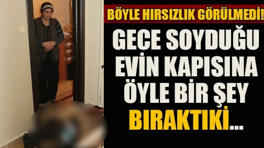 Bu da vicdanlı hırsız