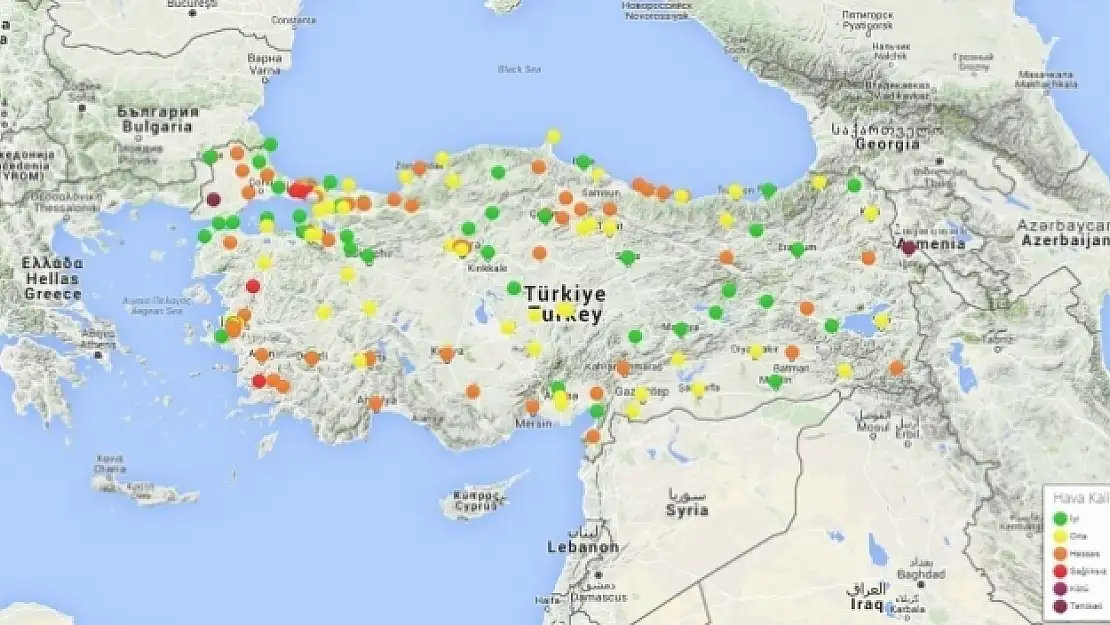 Türkiye'nin havası alarm veriyor