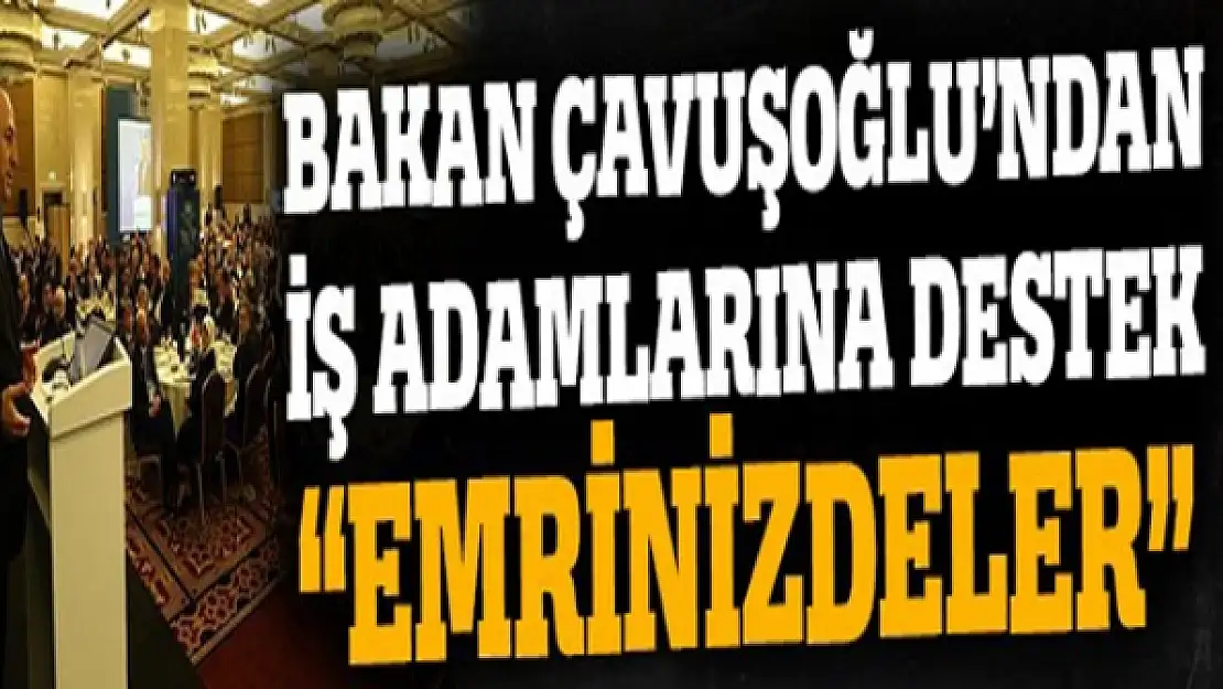 Dışişleri Bakanı Çavuşoğlu: Büyükelçilikler iş adamlarının emrinde