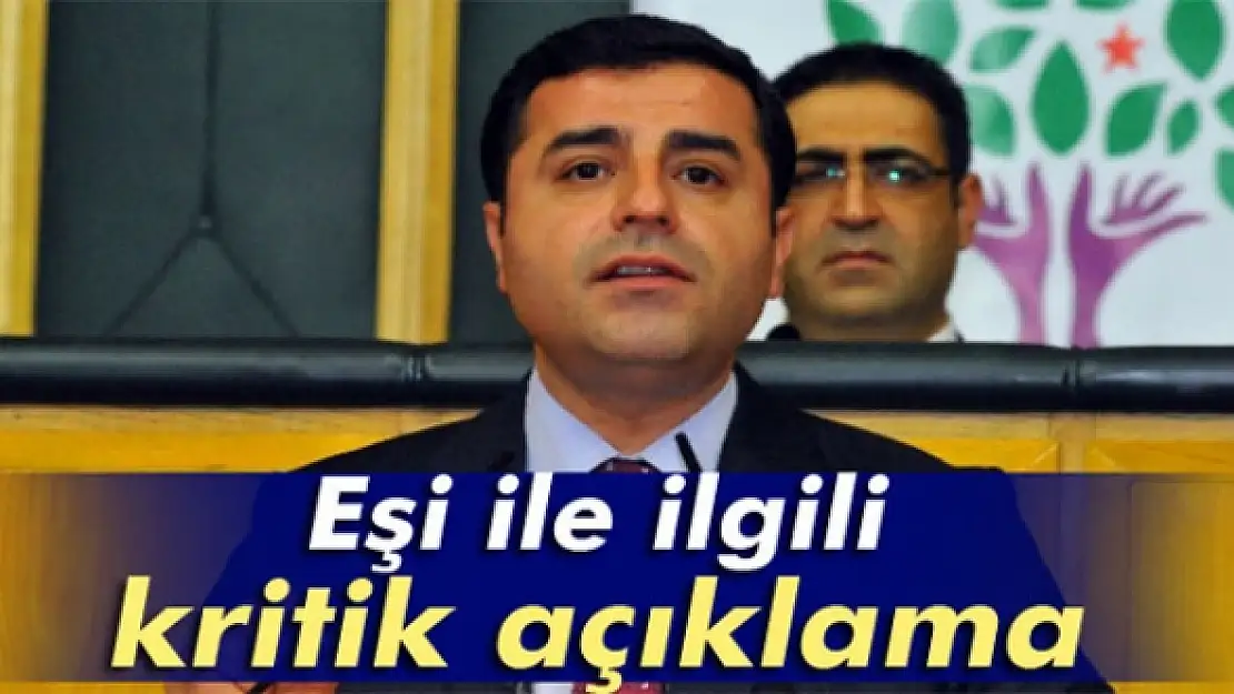 MEBden Demirtaşın eşine ilişkin açıklama