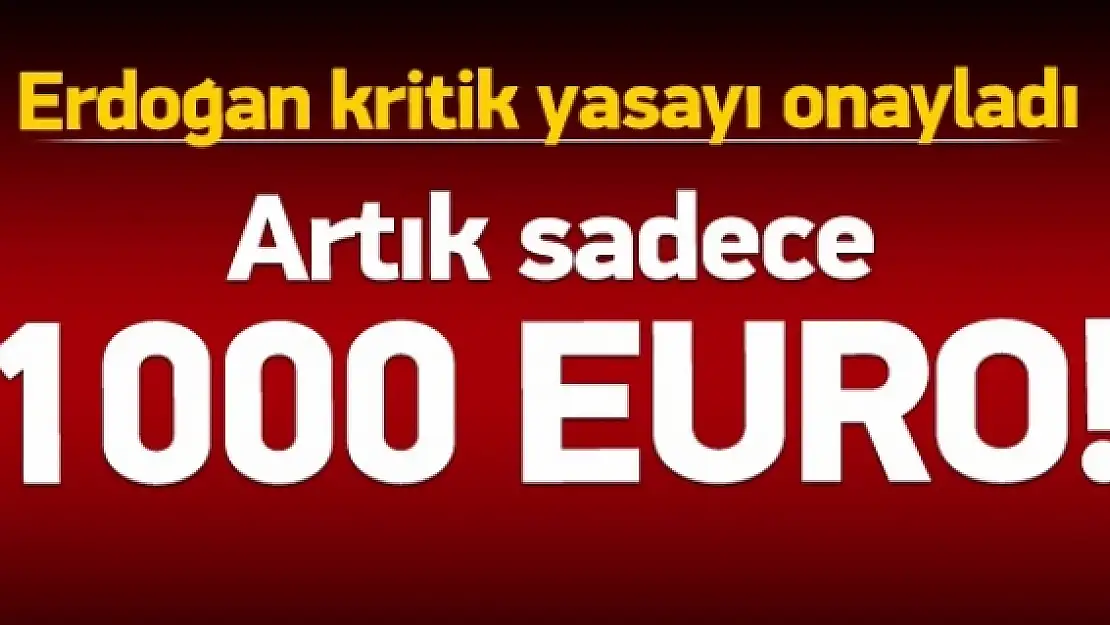 Cumhurbaşkanı Erdoğan, yasayı onayladı!