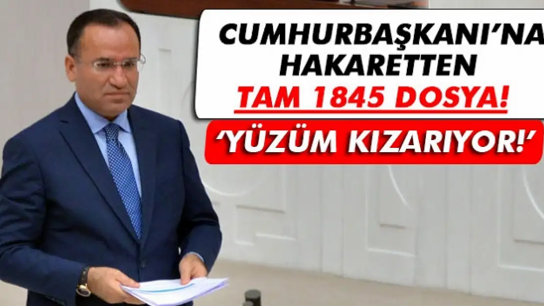 Bakan Bozdağ: 'Yüzüm kızarıyor!'