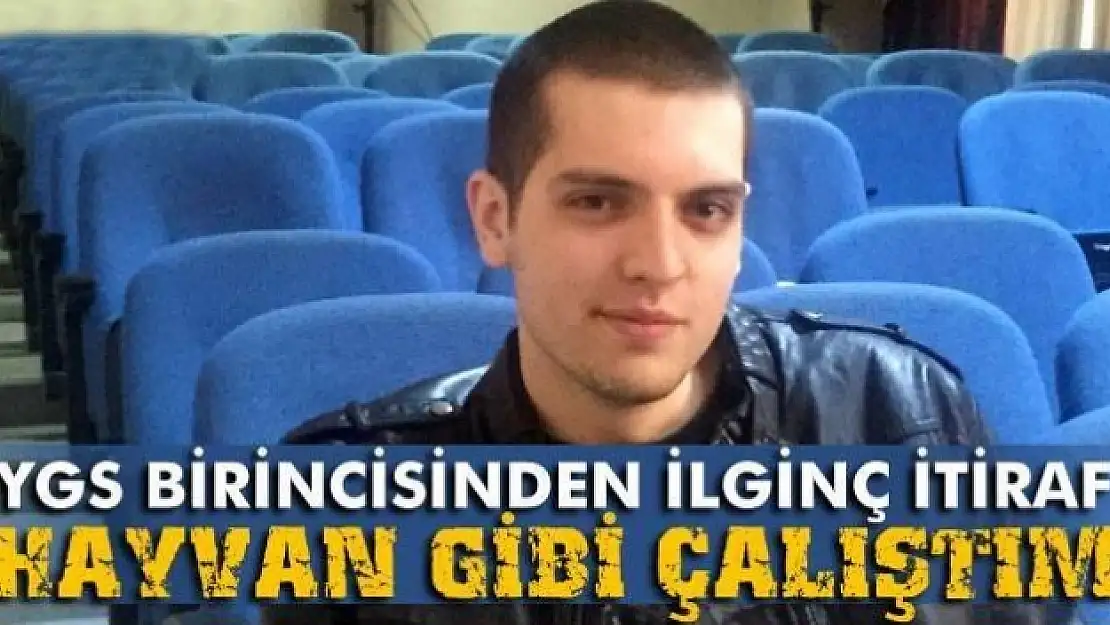 YGS birincilerinden Cemre Efe Karakaş: 'Hayvan gibi çalıştım