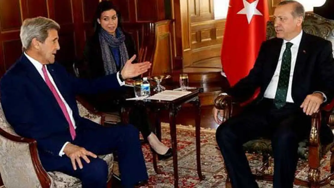 Erdoğan, Kerry ile biraraya geldi