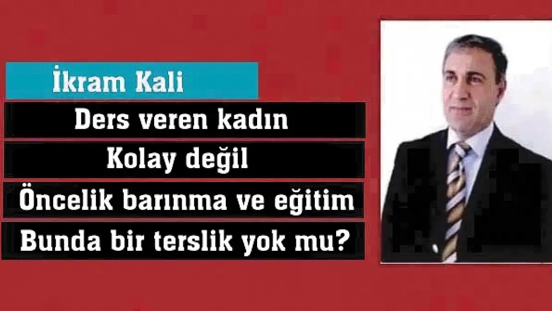 Ders veren kadın