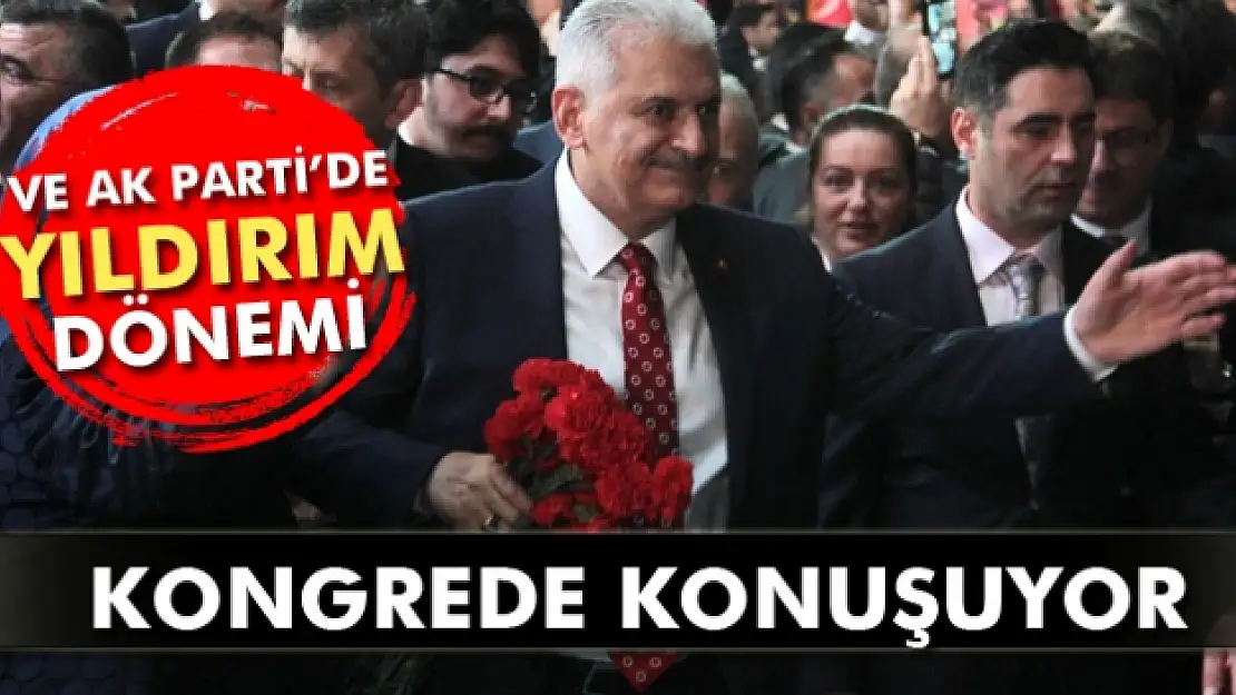 Binali Yıldırım kongrede konuşuyor