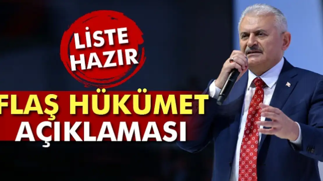 Yıldırım: 'Kabine listesi hazırlanıyor'