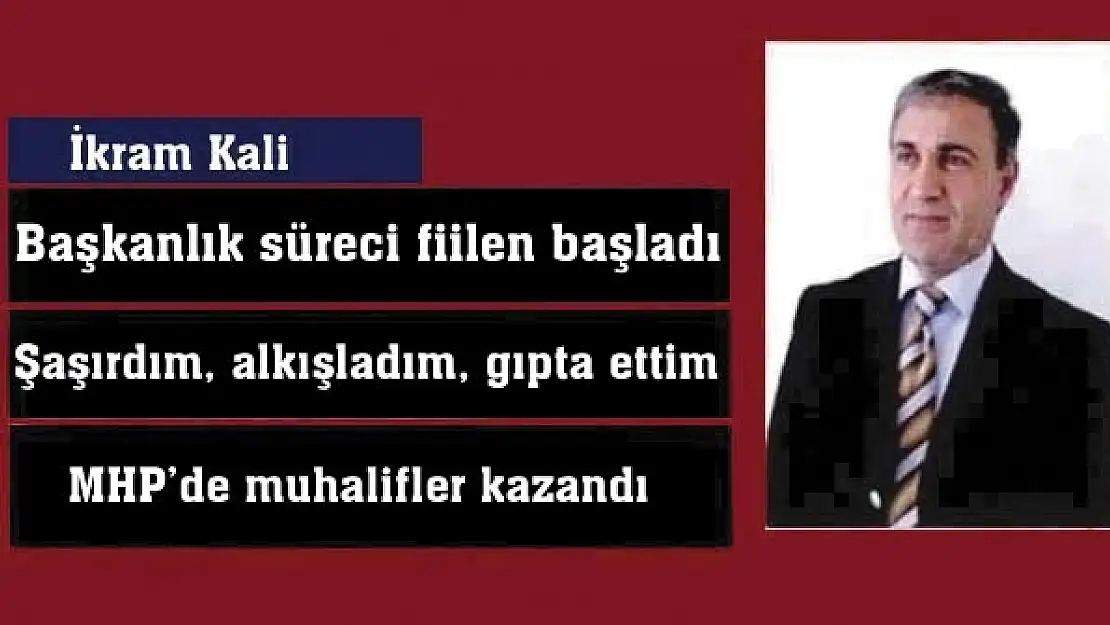 Başkanlık süreci fiilen başladı