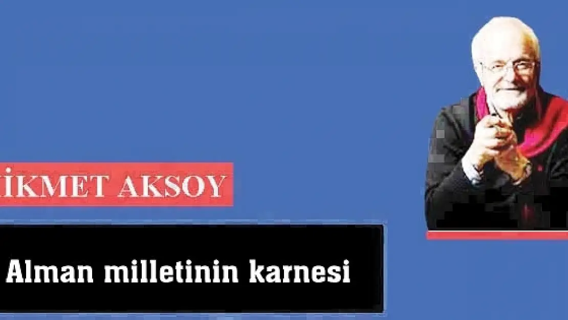 Alman milletinin karnesi