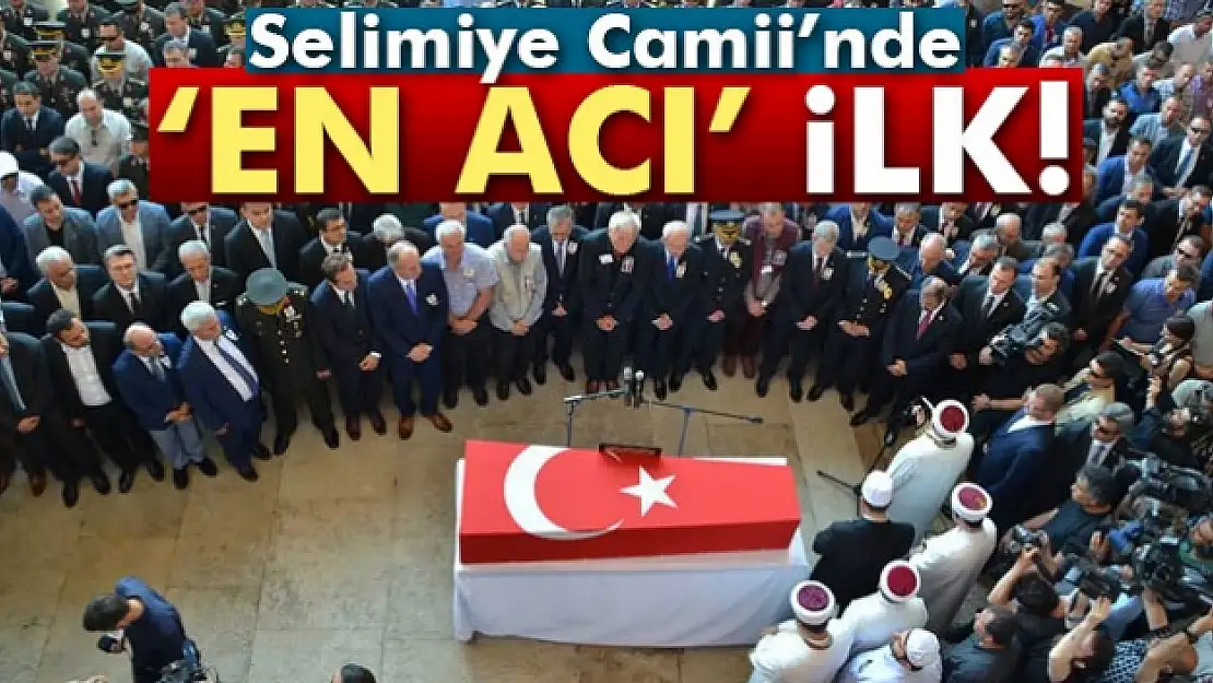 Selimiye Camii'nde 'en acı' ilk