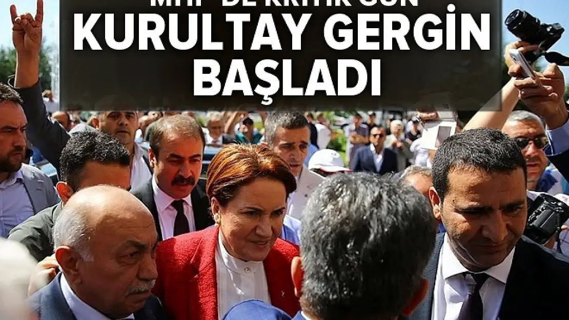 MHP Tüzük Kurultayında delegeler arasında sıra kavgası