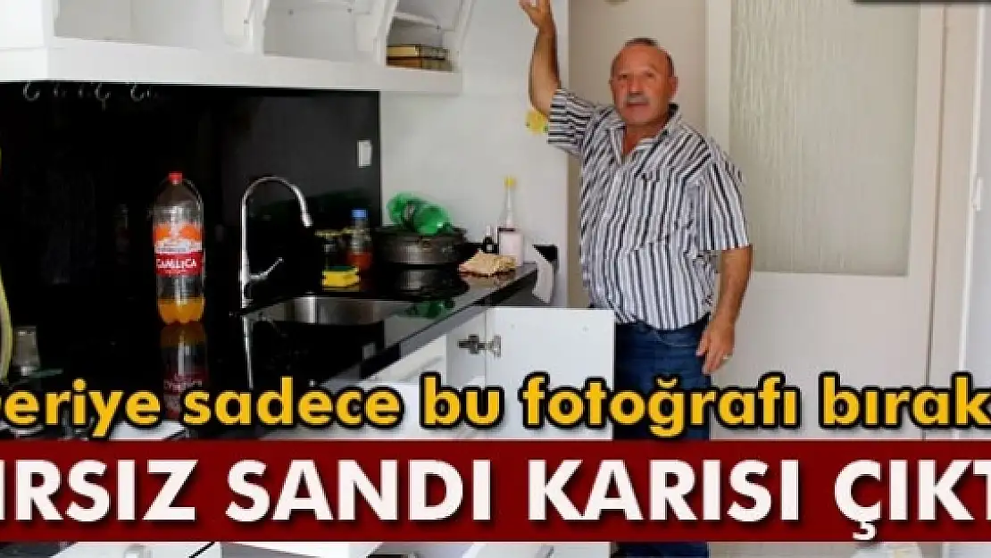 Hırsız sandı, karısı çıktı