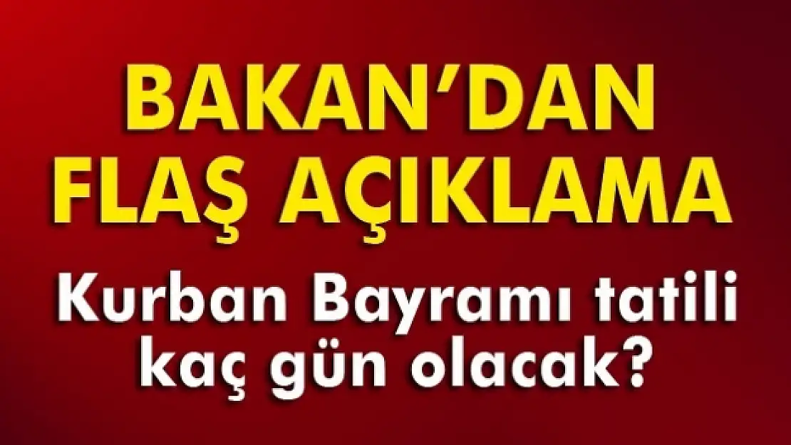 Bakan Avcıdan öğrencilere tatil sinyali