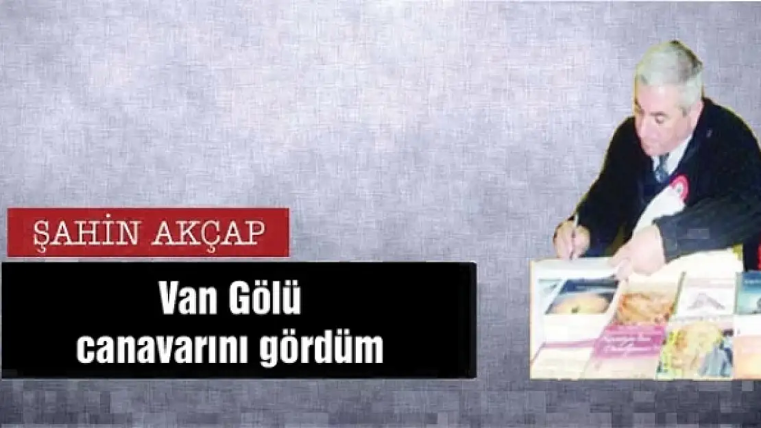 Van Gölü canavarını gördüm 