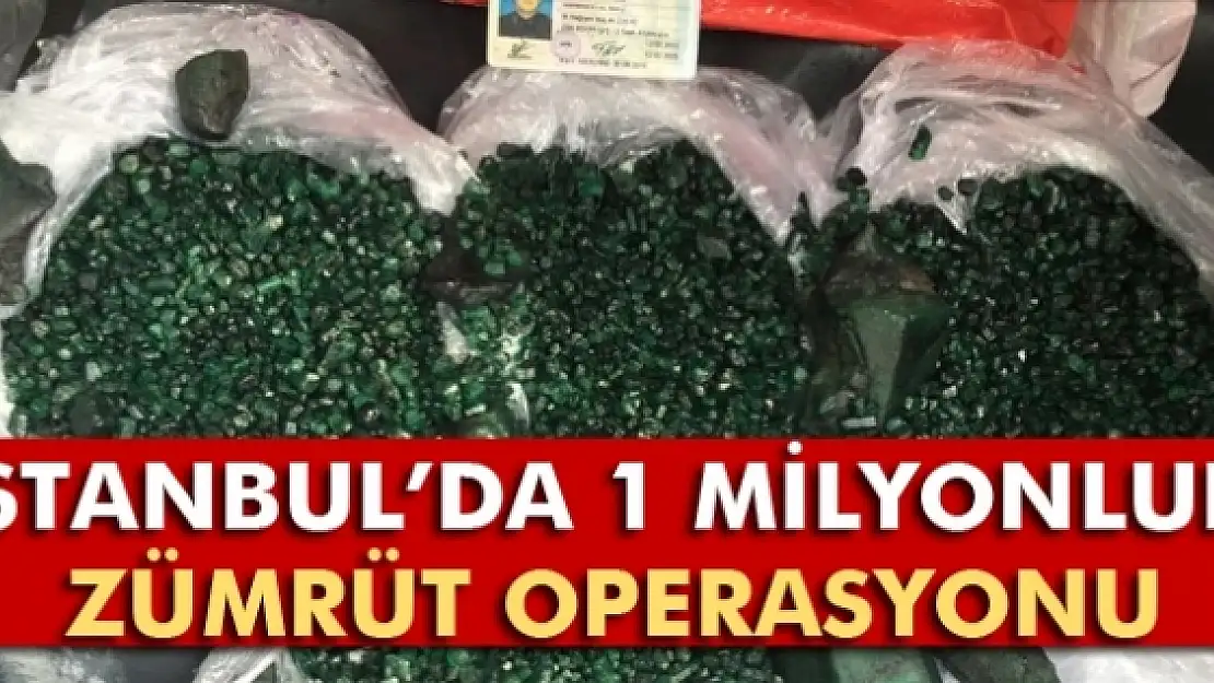 İstanbul'da 1 milyonluk zümrüt operasyonu