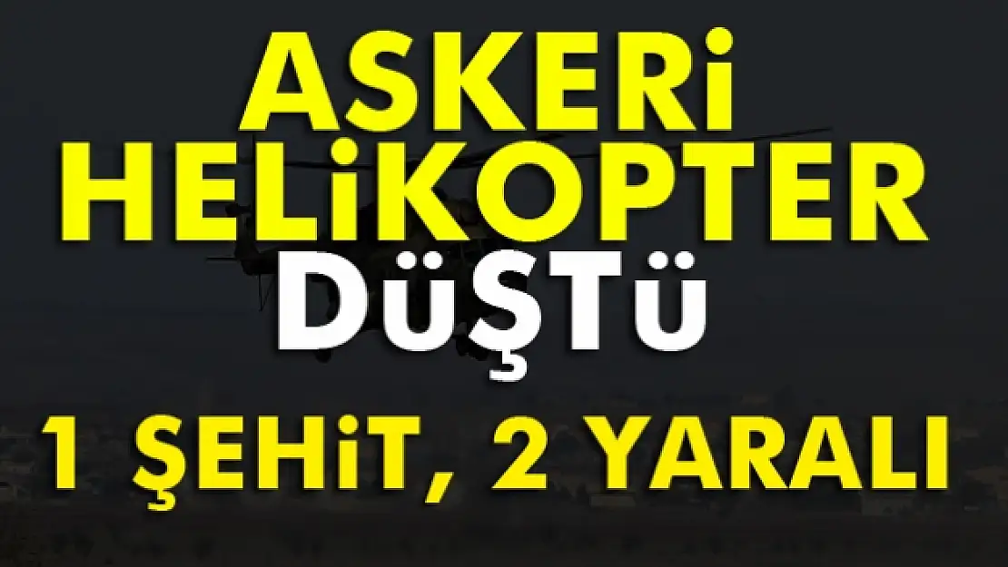 Giresun’da askeri helikopter düştü: 1 Şehit, 2 ağır yaralı