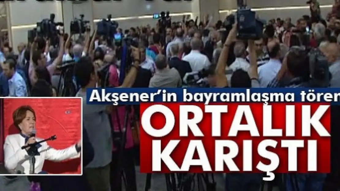 Meral Akşener'in bayramlaşma programında arbede