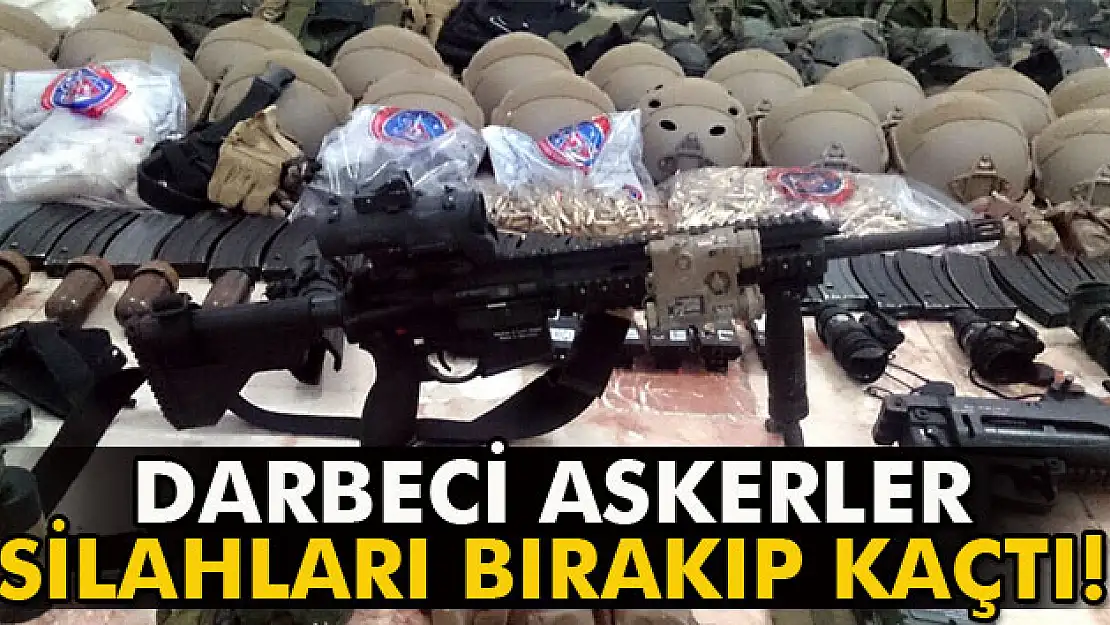 Kaçan darbeci askerlerin silahları ele geçirildi