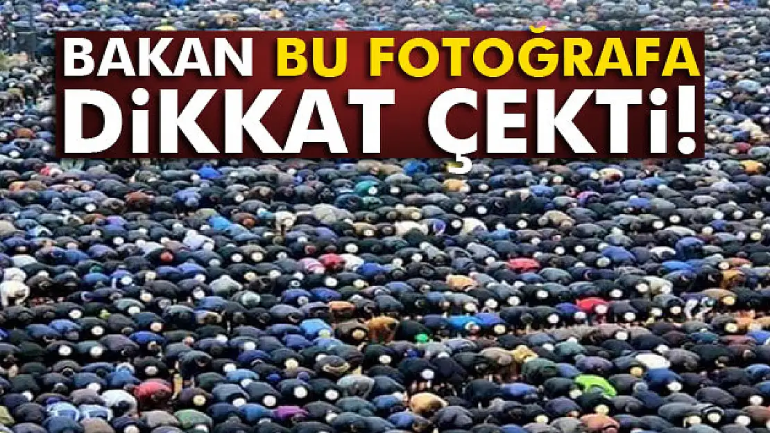 Sağlık Bakanı Akdağ, bu fotoğrafa dikkat çekti