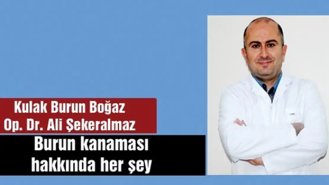 Burun kanaması hakkında her şey 