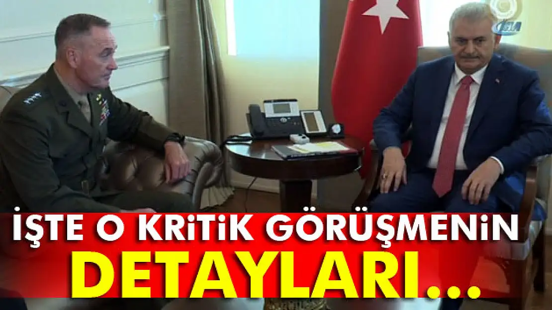 Başbakanlık'tan Dunford açıklaması