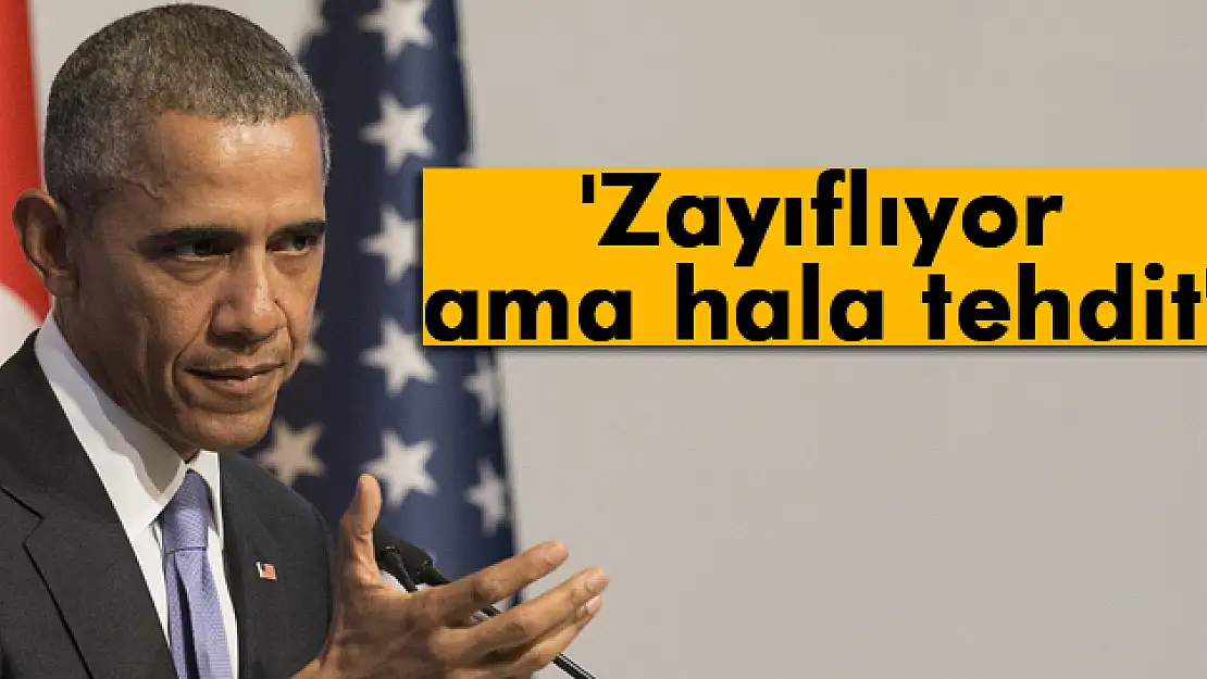 Obama: 'DAEŞ zayıflıyor ama hala tehdit'