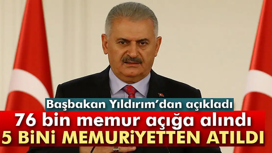 76 bin memur açığa alındı