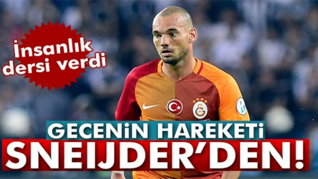 Sneijder, madalyasını engelli bir taraftara hediye etti