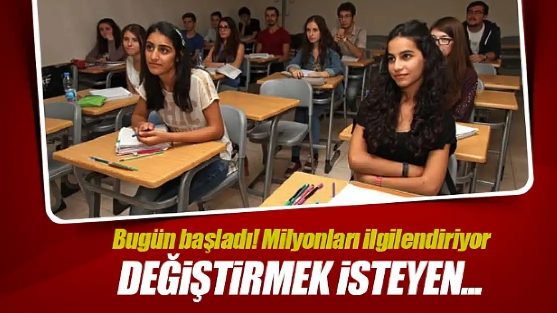 TEOGda okulunu değiştirmek isteyen 'nakil'e girecek