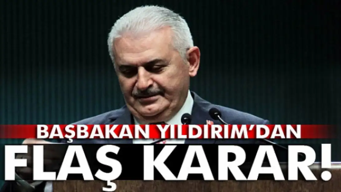 Başbakan Yıldırım, devlet görüşmelerini iptal etti