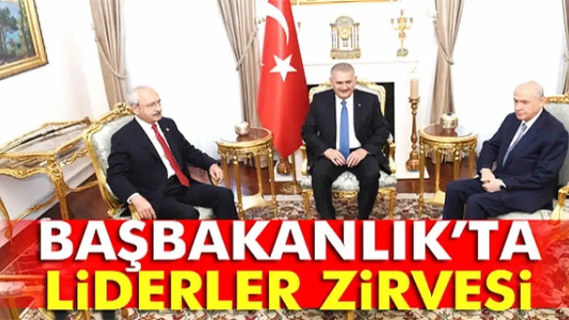 Kılıçdaroğlu ve Bahçeli Başbakanlık'ta