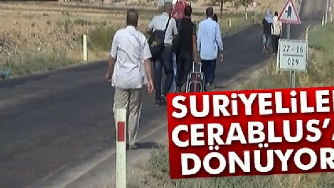 Suriyeliler yurtlarına  geri dönüyor