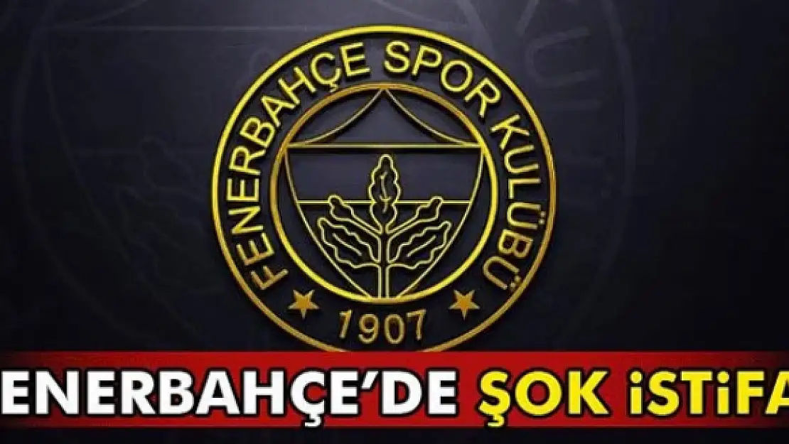 Fenerbahçe'de şok istifa