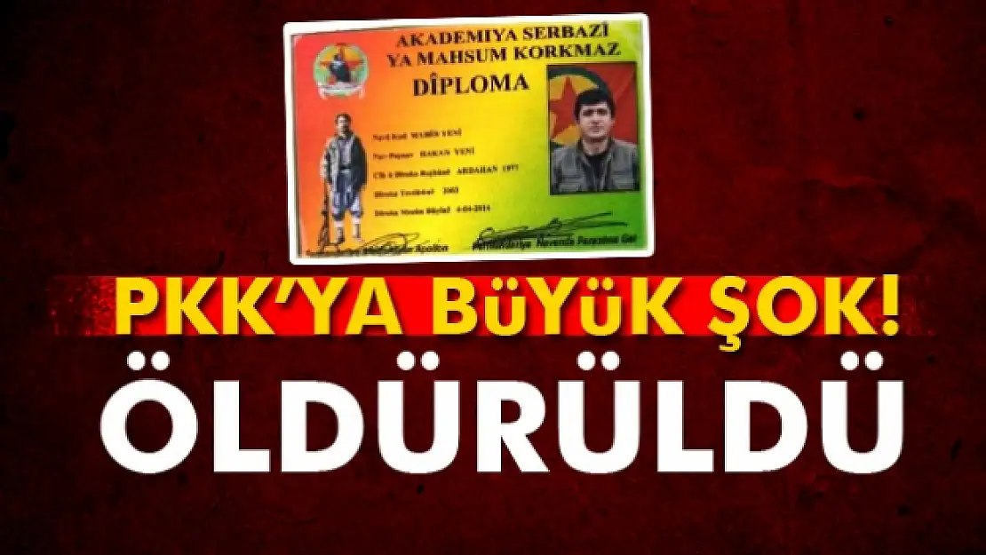 PKK'nın Tendürek sözde bölge sorumlusu öldürüldü