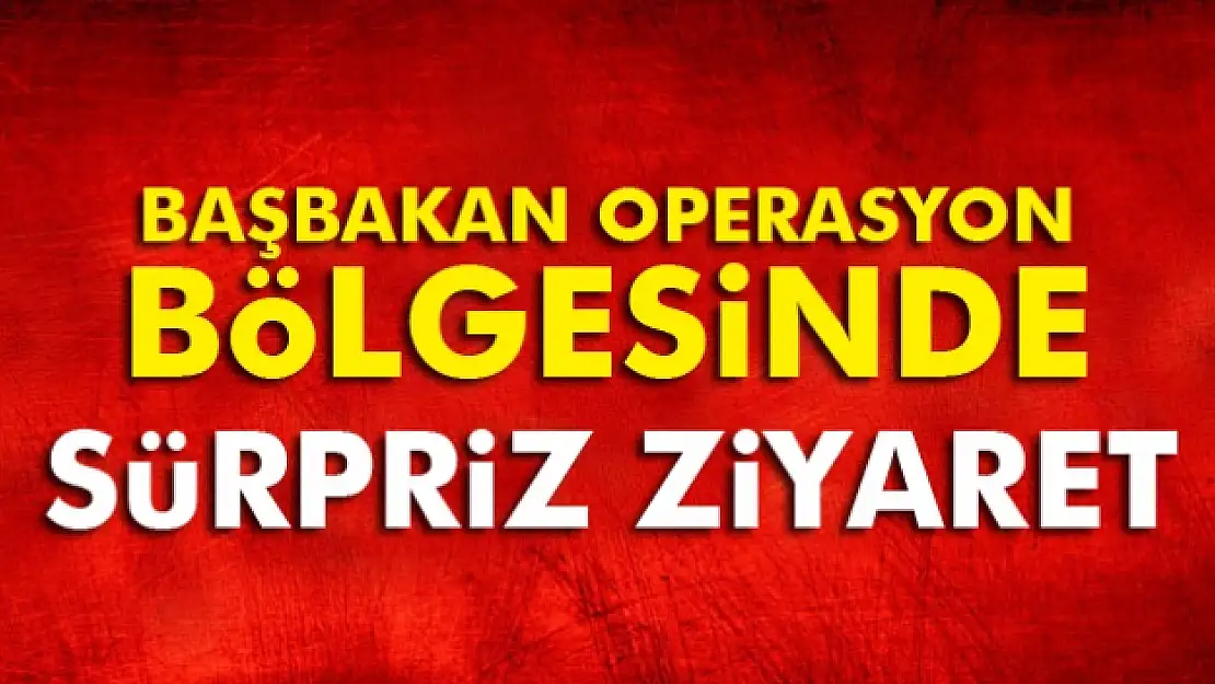 Başbakan Binali Yıldrırım'dan, Çukurca'da operasyon bölgesine ziyaret