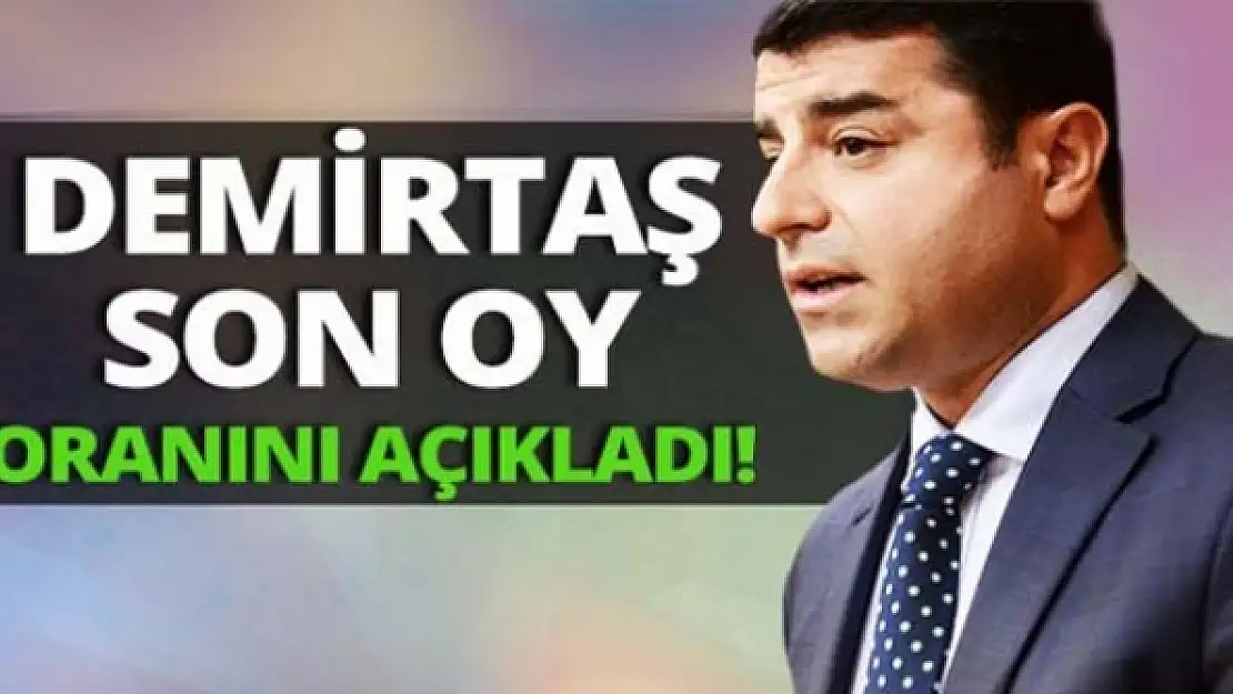 HDP'nin Oy Oranını Açıkladı