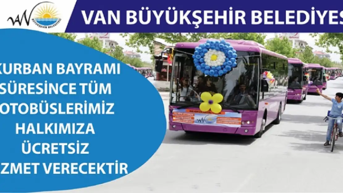 Bayram süresince ulaşım ücretsiz