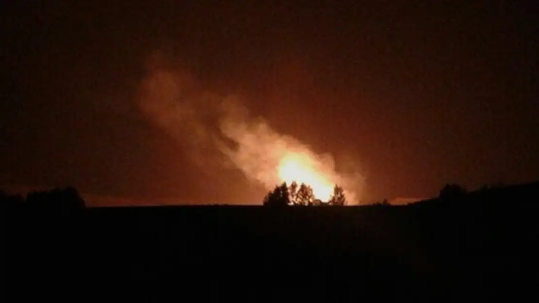 Van'a gelen doğalgaz borusunda patlama