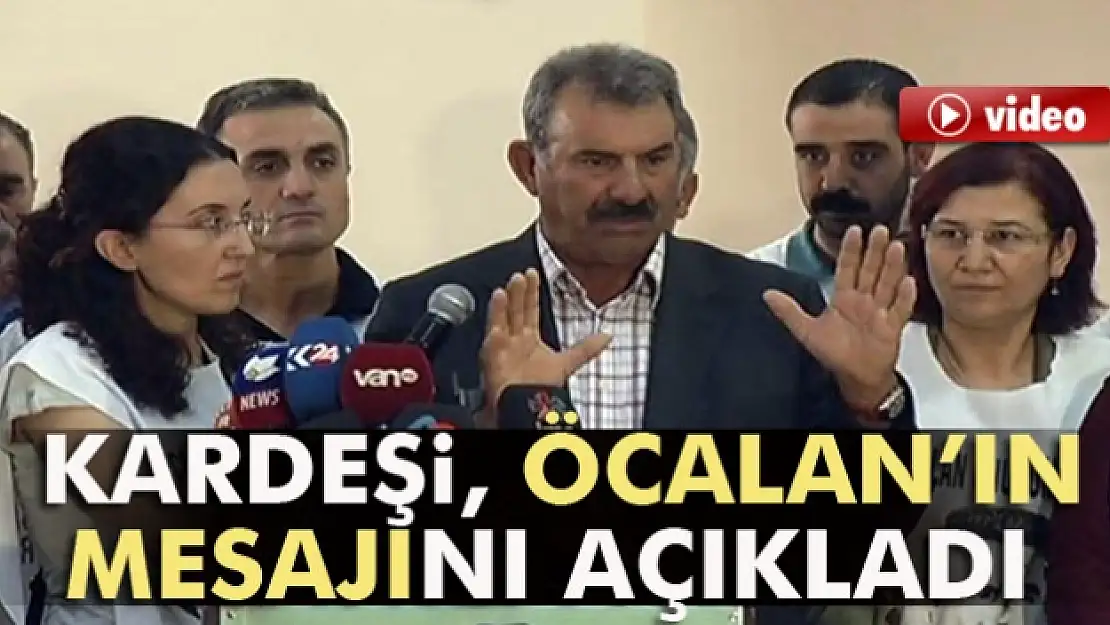 Öcalan’ın mesajı Diyarbakır’da açıklandı, açlık grevi eylemi sona erdi