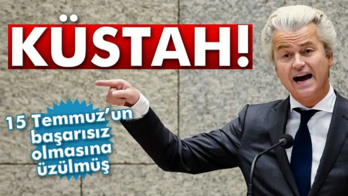 Wilders: '15 Temmuz'un başarısız olmasına üzüldüm'