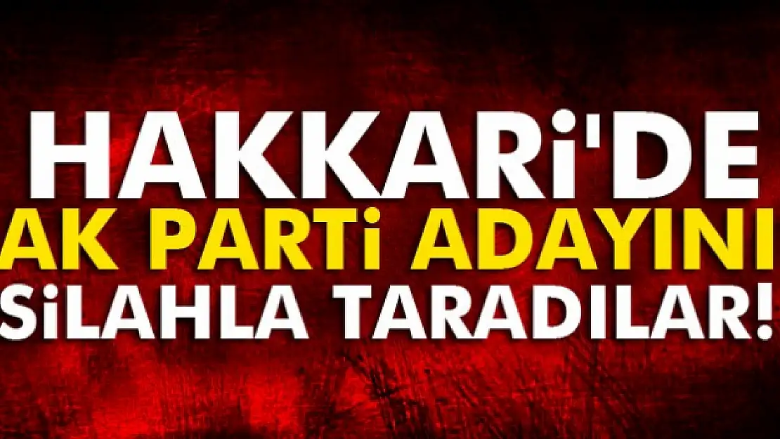 AK Parti milletvekili adayı silahla taranarak öldürüldü