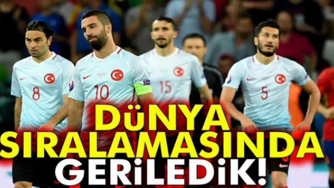 Türkiye, FIFA sıralamasında 2 basamak geriledi