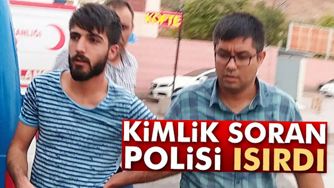 Kimlik soran polisi bacağından ısırarak yaraladı