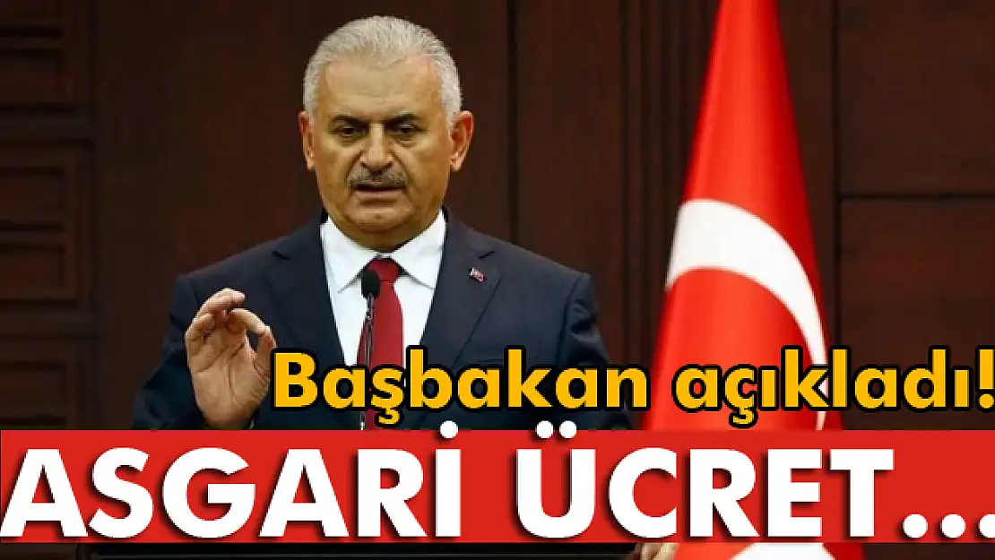 Başbakan Yıldırım: 'Asgari ücret bin 300 liranın altına düşmeyecek'