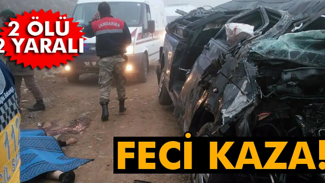 Trabzon'da trafik kazası 2 ölü, 2 yaralı