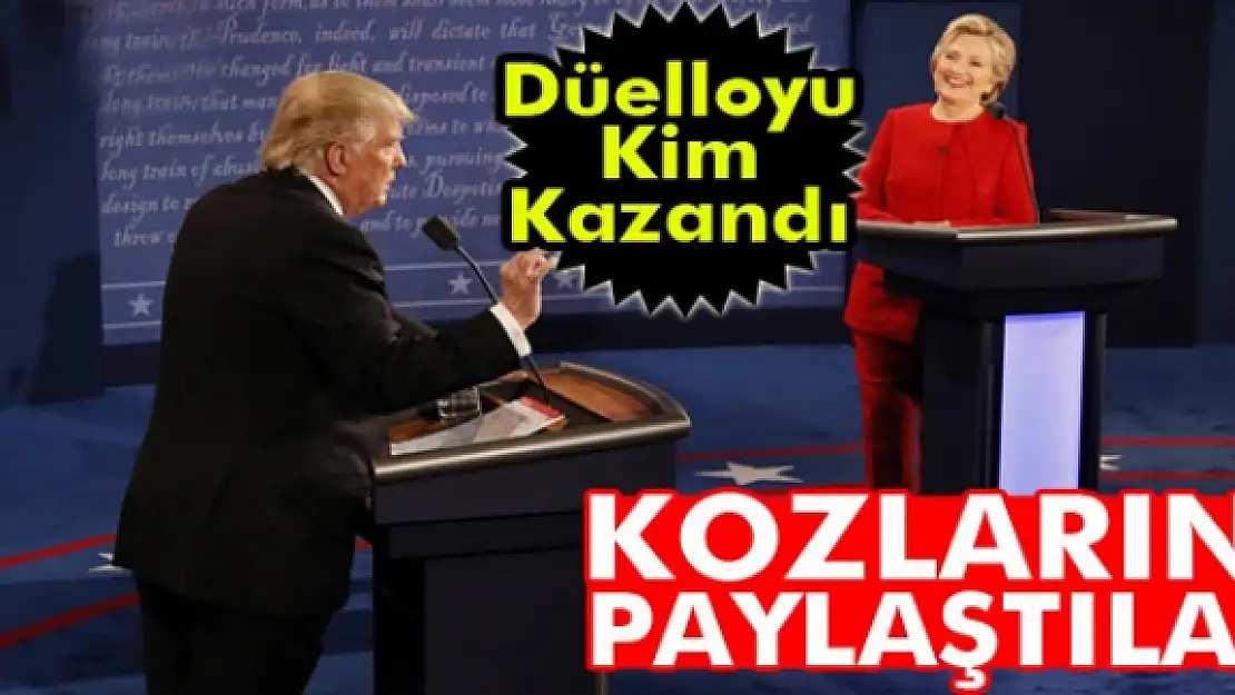 Clinton ve Trump, televizyon düellosunda kozlarını paylaştı