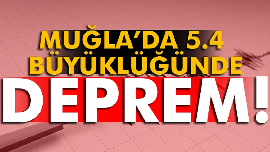 Akdeniz'de 5.4 büyüklüğünde deprem!